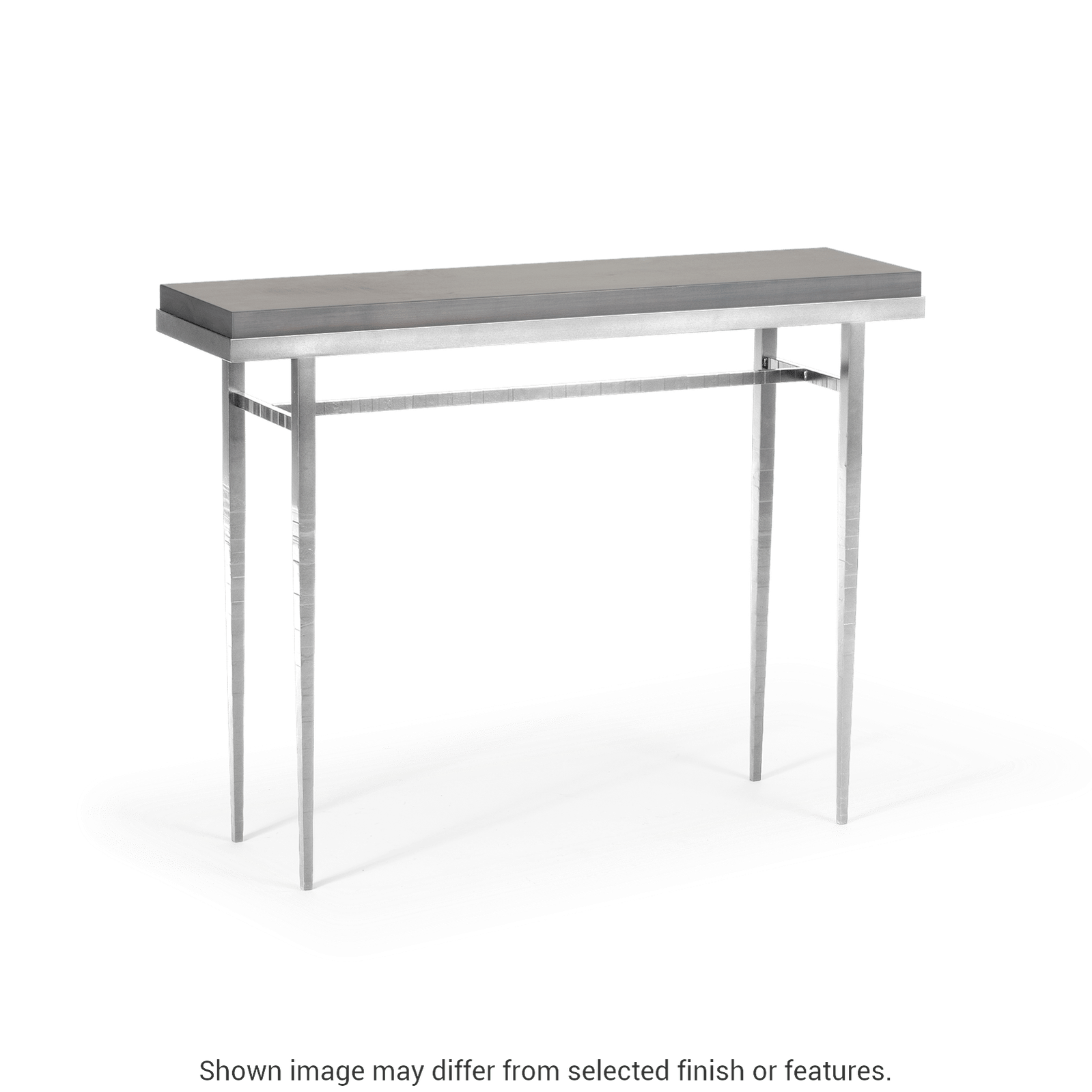 Wick 42" Console Table - Sterling - Maple Grey Wood Top Accent by Hubbardton Forge