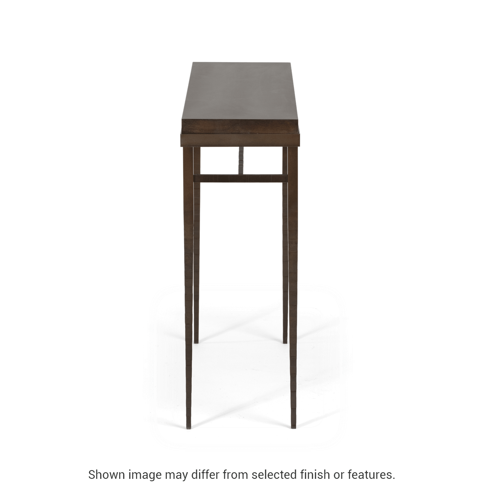 Wick 42" Console Table - White - Maple Natural Wood Top Accent by Hubbardton Forge