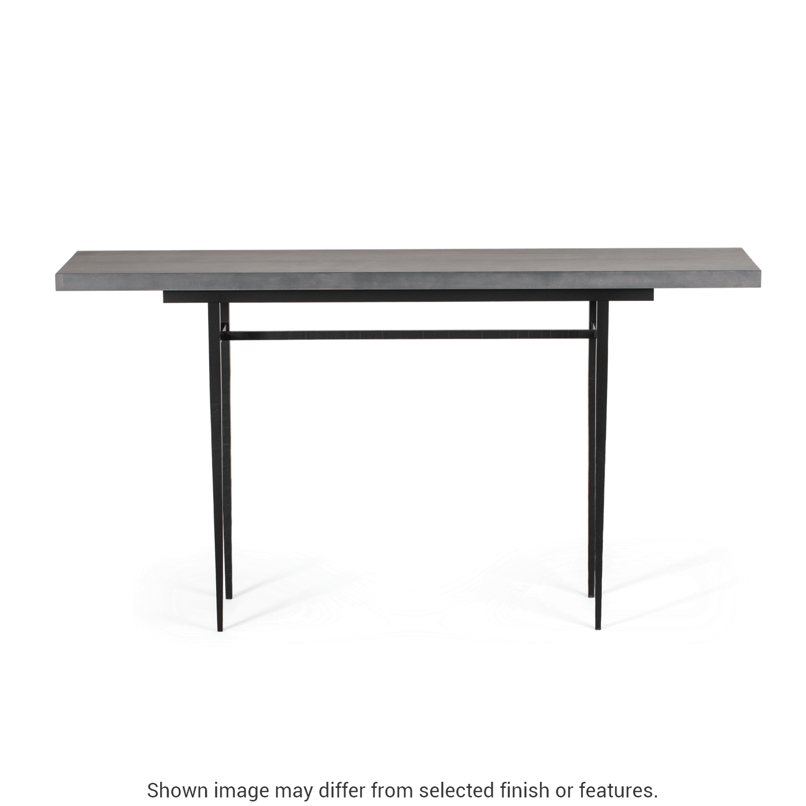 Wick 60" Console Table - Ink - Maple Natural Wood Top Accent by Hubbardton Forge