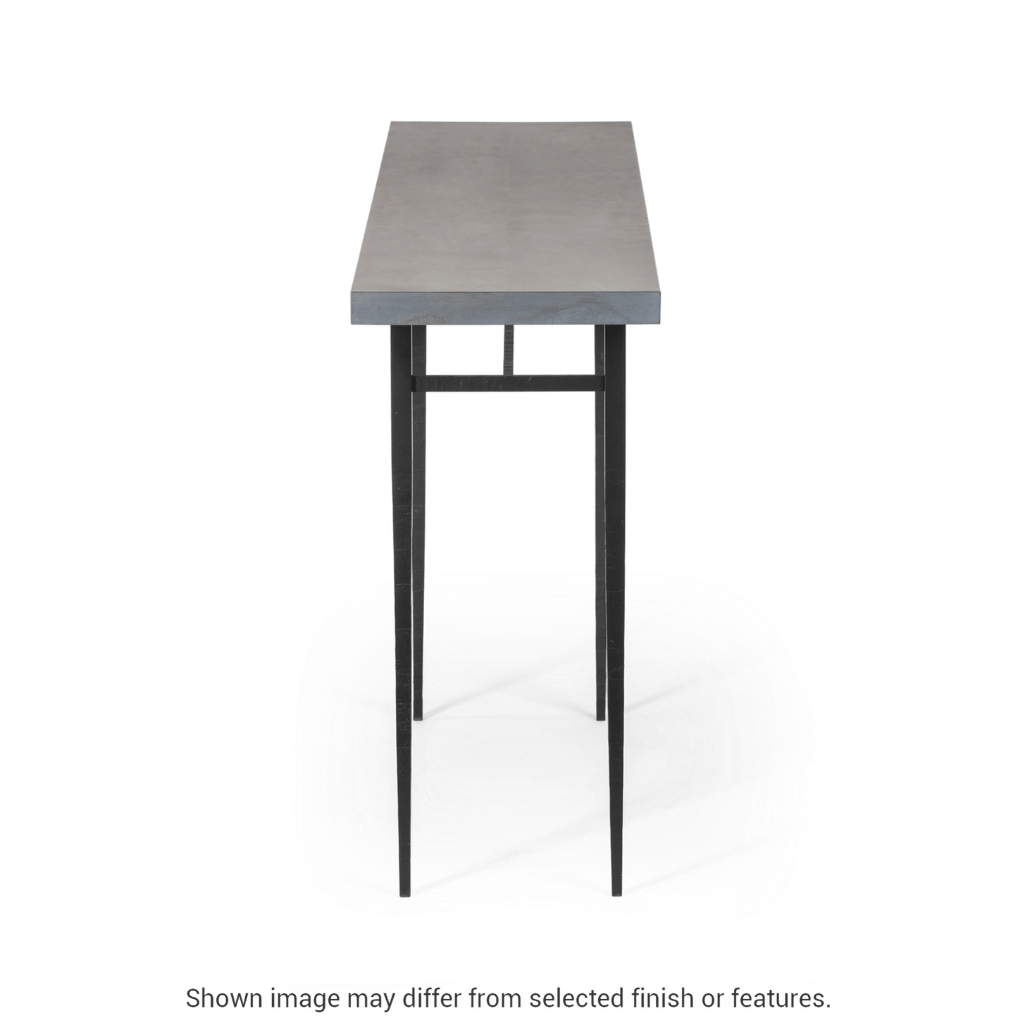 Wick 60" Console Table - Ink - Maple Natural Wood Top Accent by Hubbardton Forge