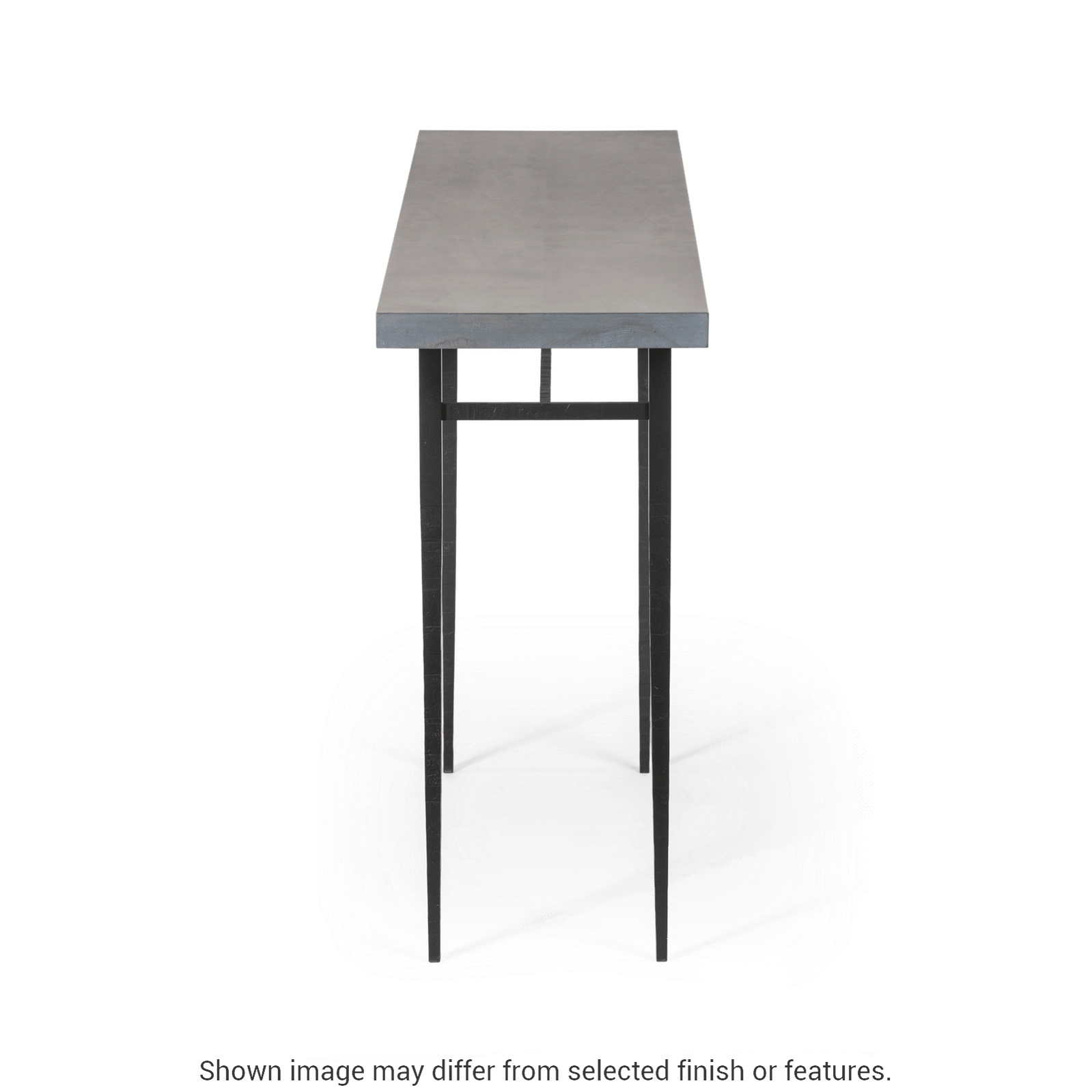 Wick 60" Console Table - Ink - Maple Natural Wood Top Accent by Hubbardton Forge