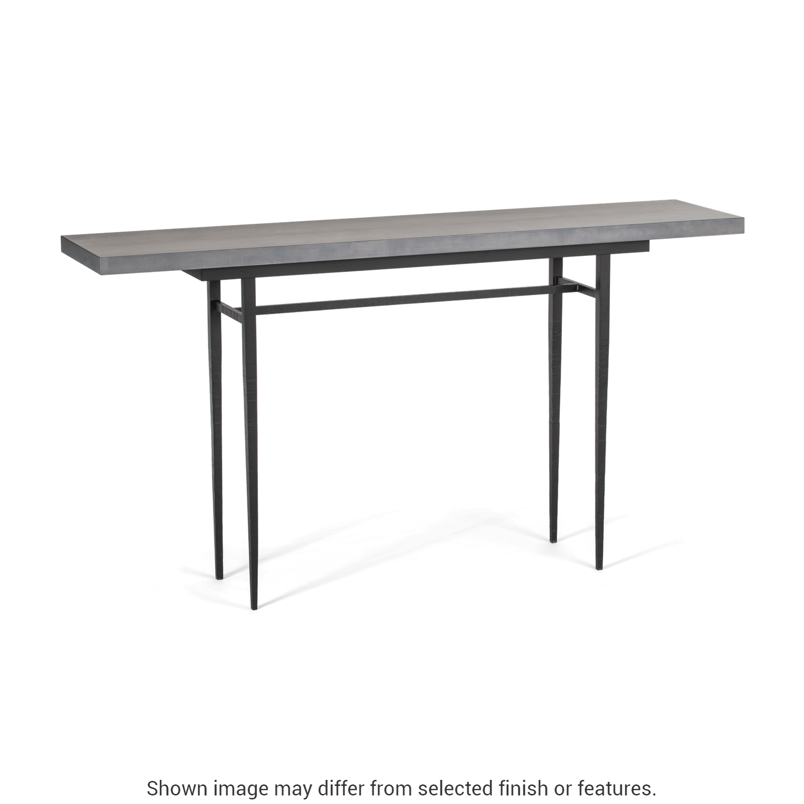 Wick 60" Console Table - Ink - Maple Natural Wood Top Accent by Hubbardton Forge