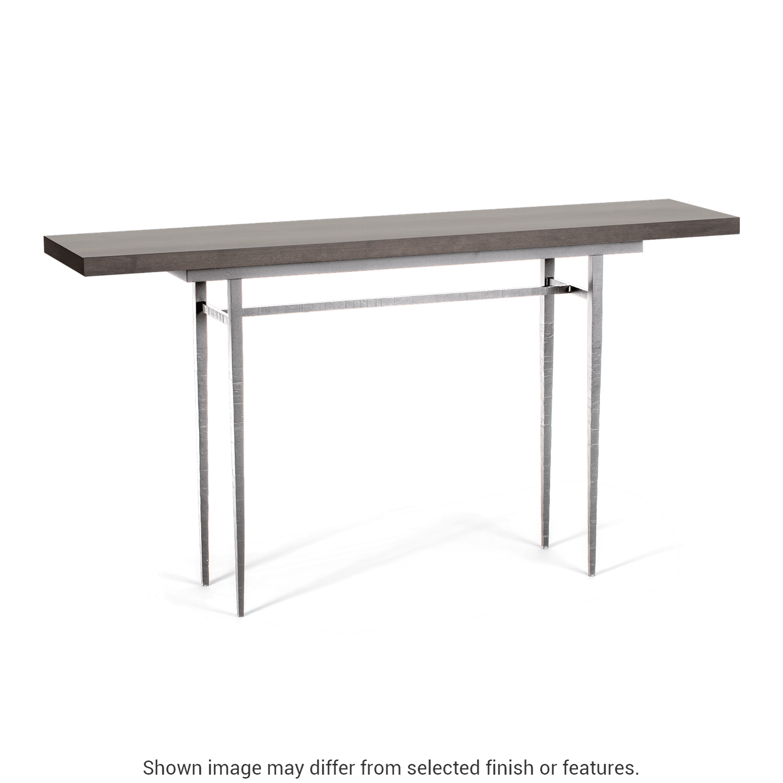 Wick 60" Console Table - Sterling - Maple Espresso Wood Top Accent by Hubbardton Forge