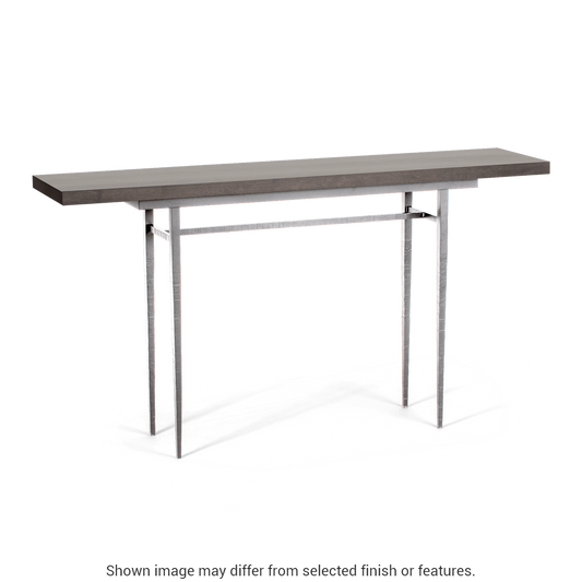 Wick 60" Console Table - Sterling - Maple Espresso Wood Top Accent by Hubbardton Forge