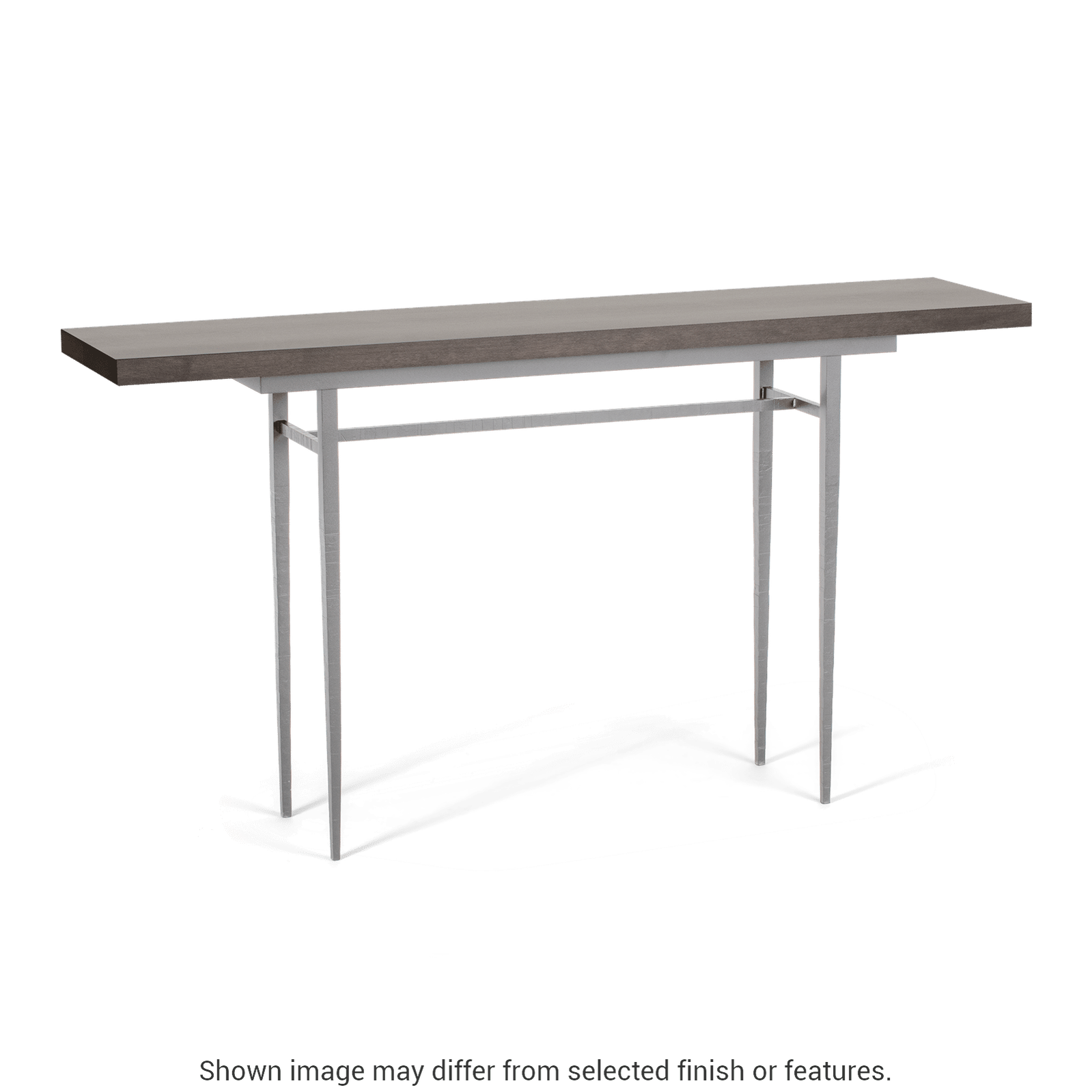 Wick 60" Console Table - Vintage Platinum - Maple Espresso Wood Top Accent by Hubbardton Forge