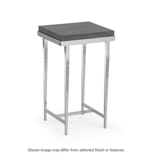 Wick Side Table - Sterling - Maple Grey Wood Top Accent by Hubbardton Forge
