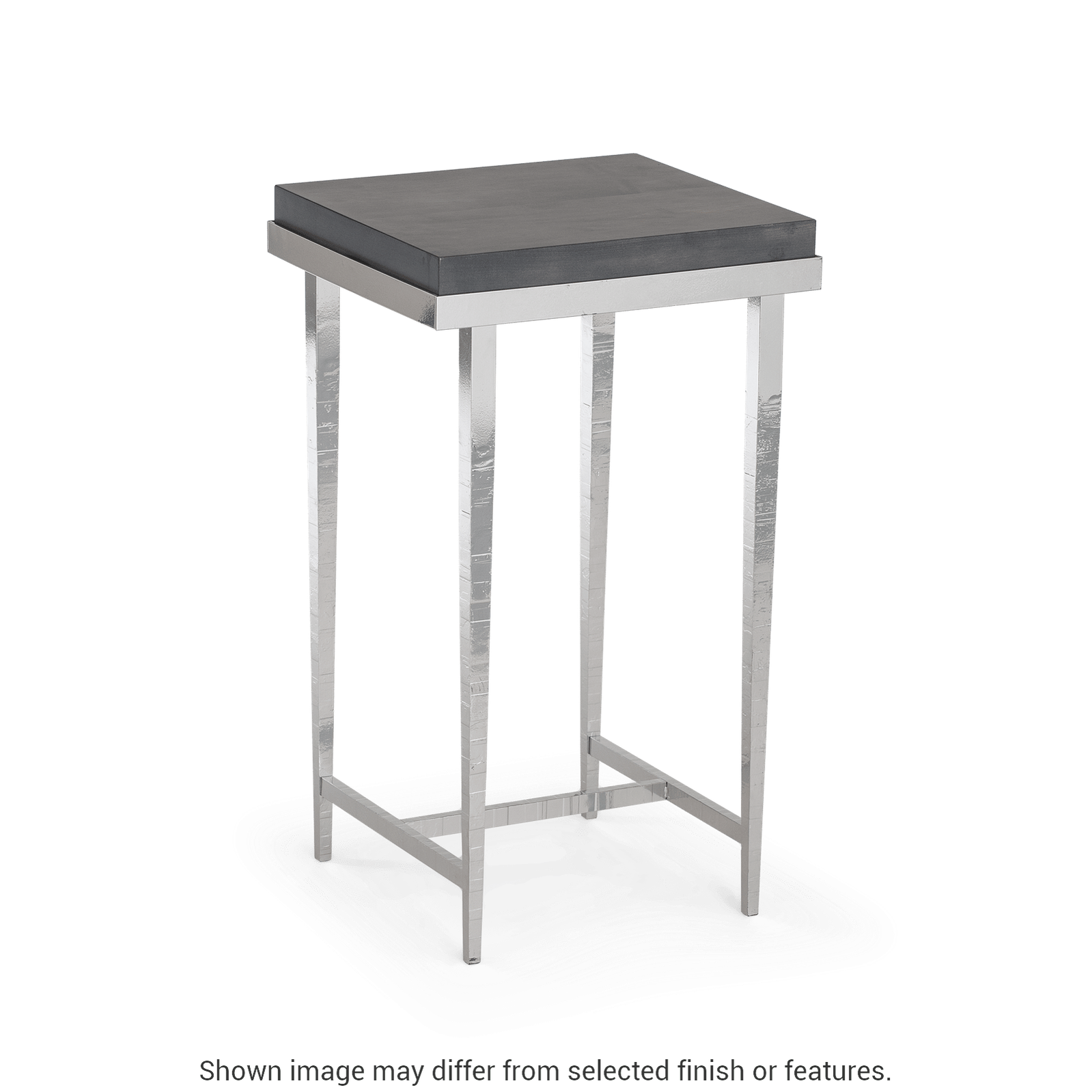 Wick Side Table - White - Maple Natural Wood Top Accent by Hubbardton Forge