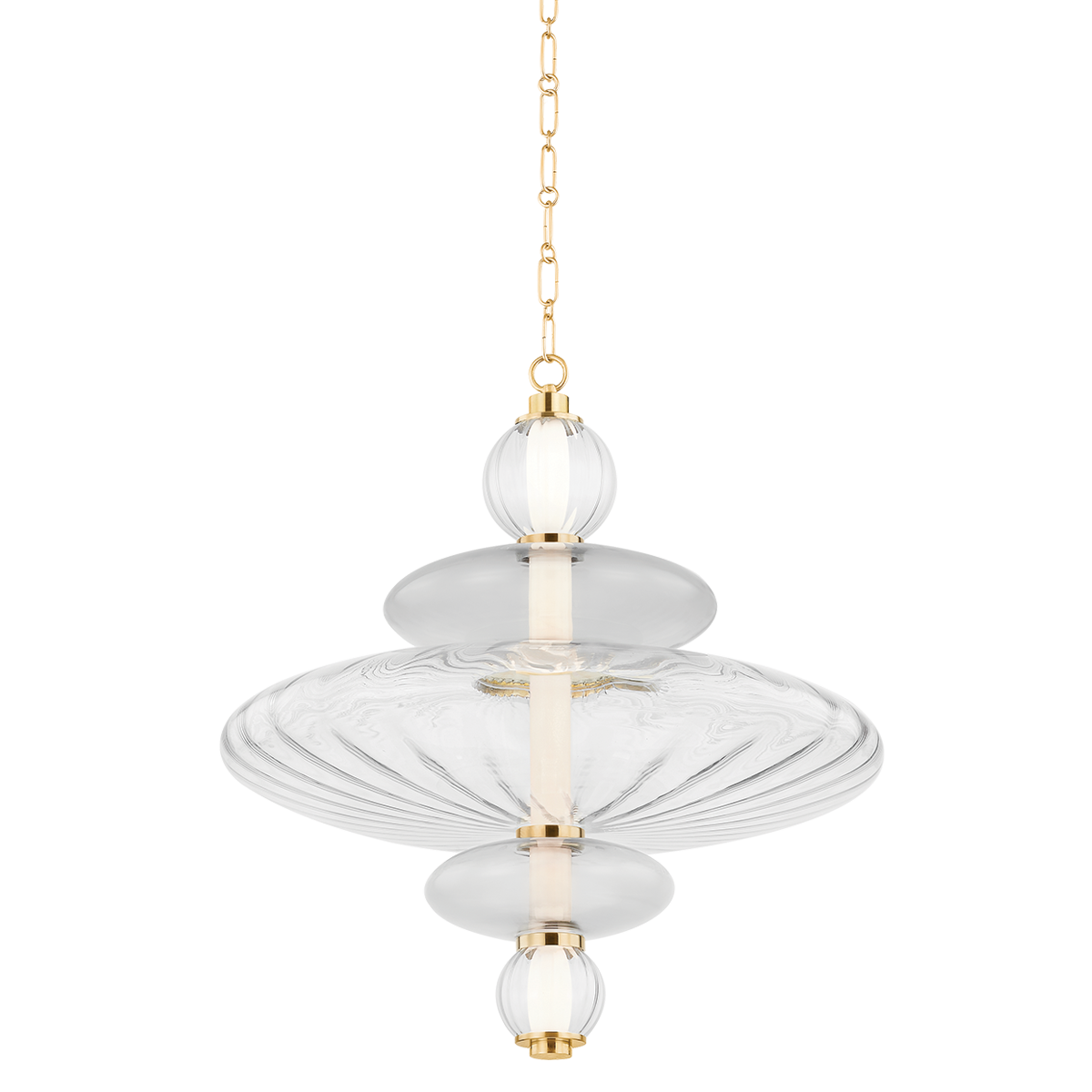 Williams Large Pendant - Aged Brass by Hudson Valley Lighting