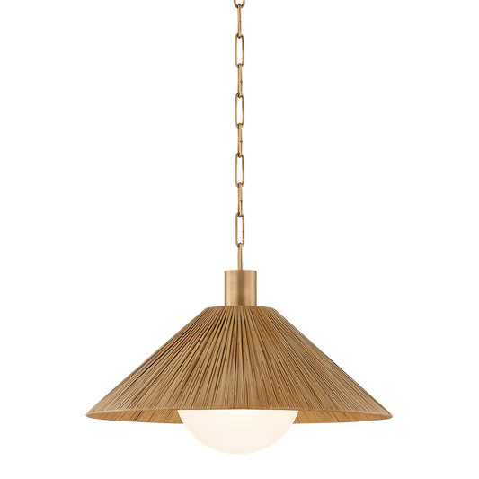 Woodside Pendant - 1-Light - Patina Brass - Troy Lighting F1422-PBR