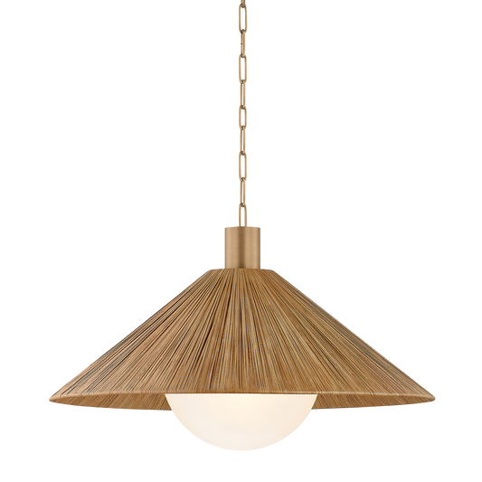 Woodside Pendant - 1-Light - Patina Brass - Troy Lighting F1432-PBR