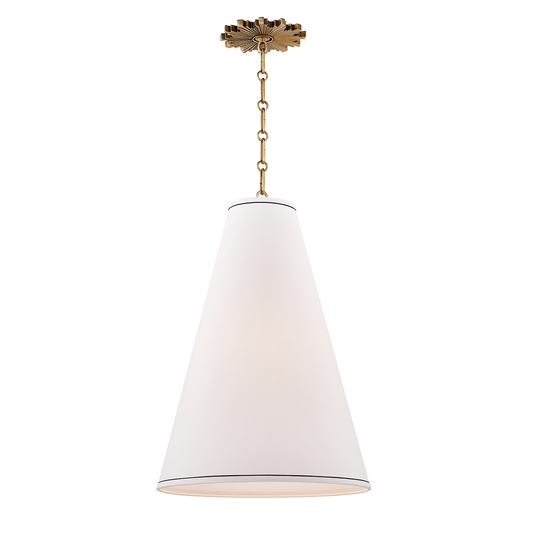 Worth Pendant - Aged Brass by Hudson Valley Lighting