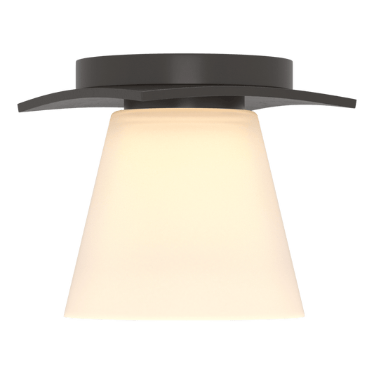 Wren Flush Mount - Oil Rubbed Bronze - Opal Glass by Hubbardton Forge