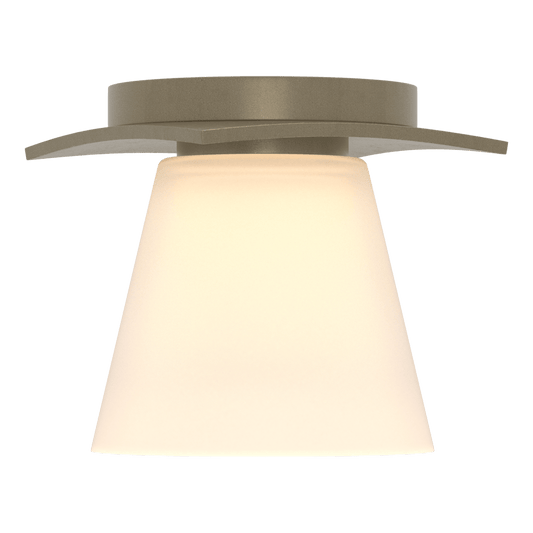 Wren Flush Mount - Soft Gold - Opal Glass by Hubbardton Forge