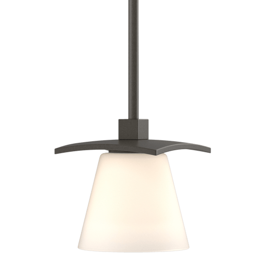 Wren Mini Pendant - Dark Smoke - Opal Glass by Hubbardton Forge