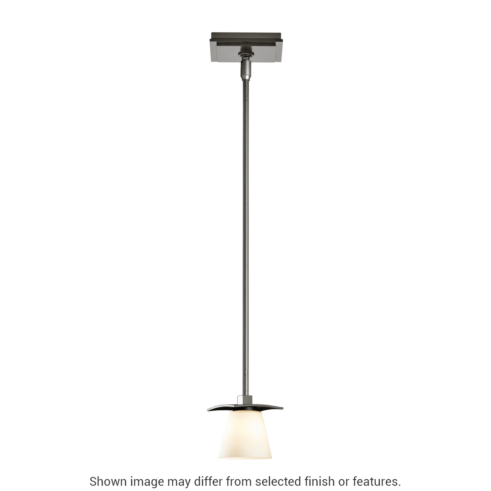 Wren Mini Pendant - White - Opal and Clear Glass by Hubbardton Forge