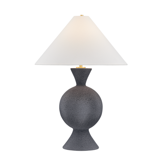 Zadeh Table Lamp - Aged Brass/Ceramic Pale Midnight - Mitzi HL986201-AGB/CPM