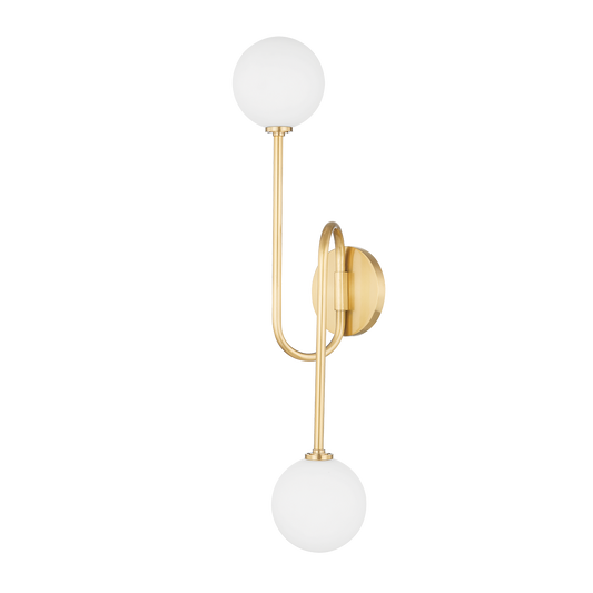 Zani Wall Sconce - 2-Light - Aged Brass - Mitzi H655102A-AGB