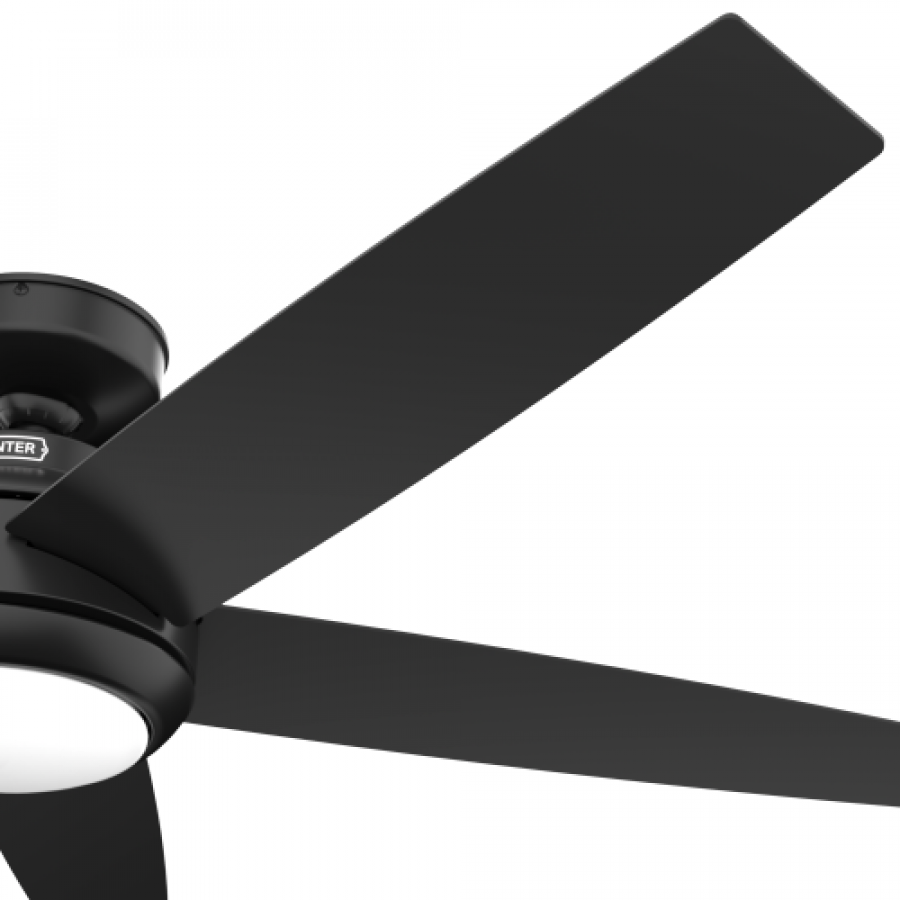 Zayden 52" LED Fan - Matte Black by Hunter