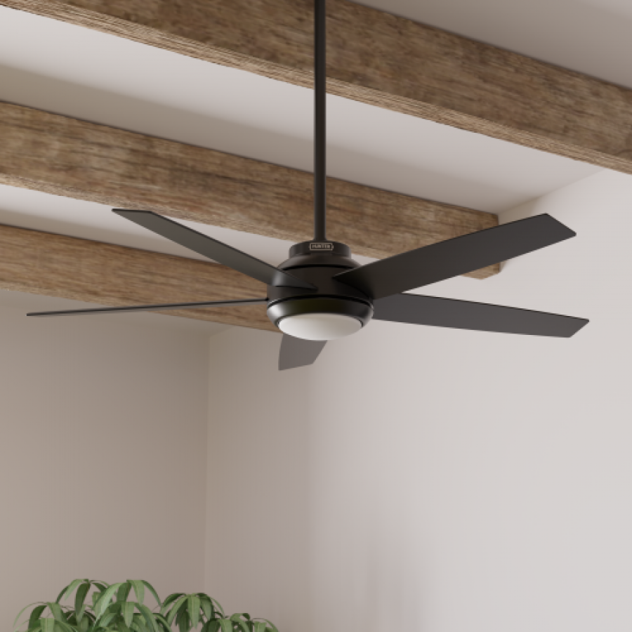 Zayden 52" LED Fan - Matte Black by Hunter