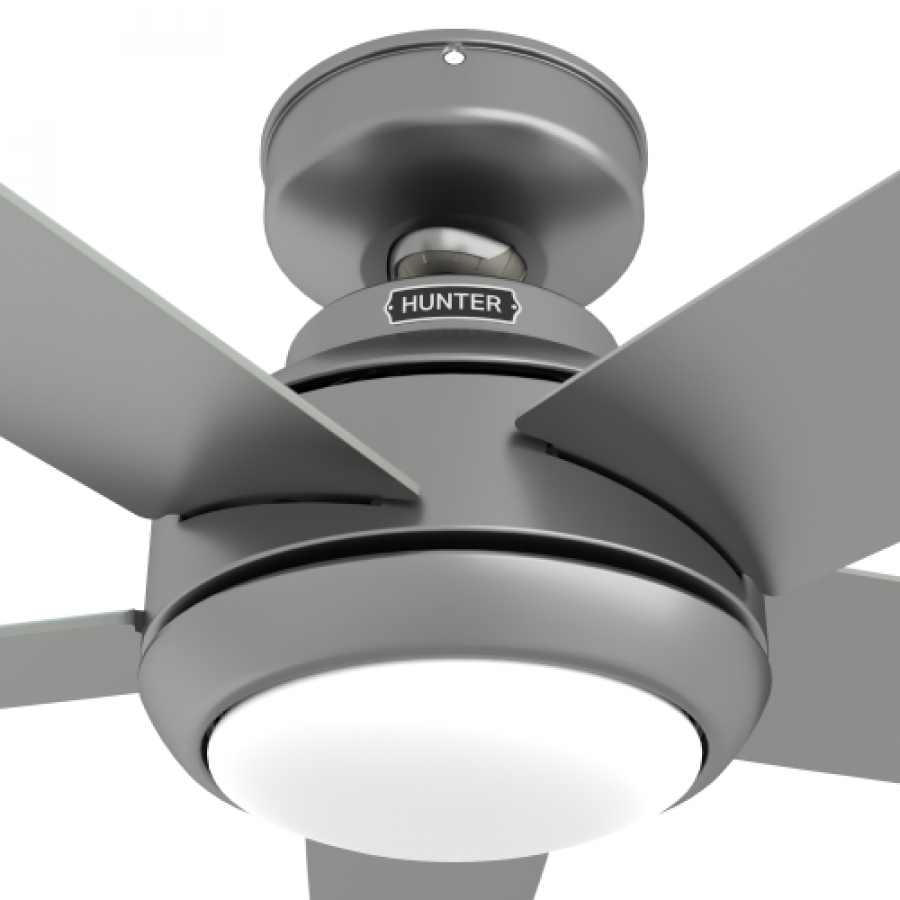 Zayden 52" LED Fan - Matte Silver by Hunter